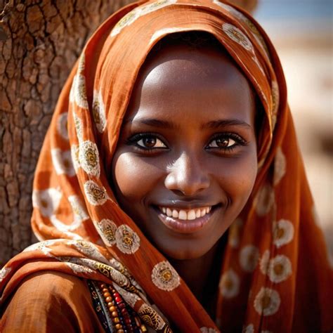 Somalian woman from Somalia typical national citizen | Premium AI ...