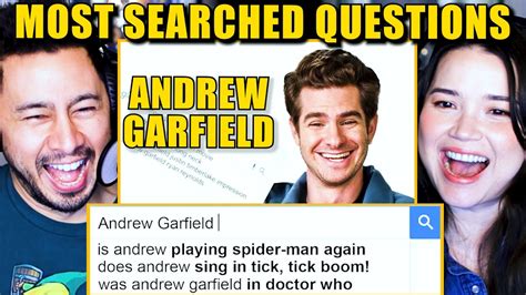 ANDREW GARFIELD ANSWERS THE WEB S MOST SEARCHED QUESTIONS Reaction