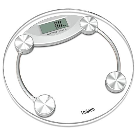 Buy Unique Cartz 8mm Thick Tempered Glass Digital Weighing Scale Thick