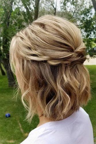 9 Recommendation Hairstyles For Weddings Short Length Hair