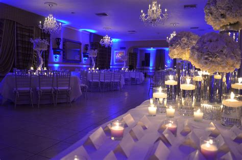 Blue Uplighting In The Ciudamar Room At Killian Palms Country Club Our