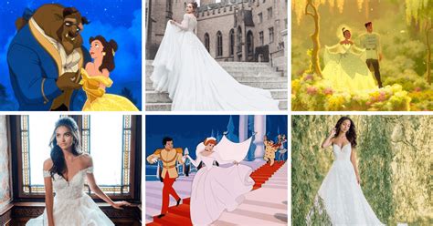 Real Life vs. Disney Princess Movie Wedding Dresses - Inside the Magic