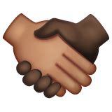 Handshake Medium Skin Tone Dark Skin Tone Emoji