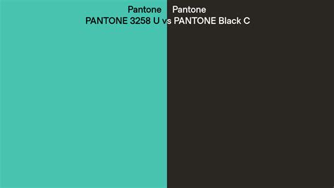 Pantone U Vs Pantone Black C Side By Side Comparison