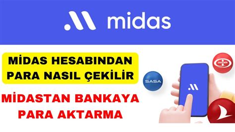 Midastan Para Çekme Midas Hesabından Banka Hesabına Para Aktarma