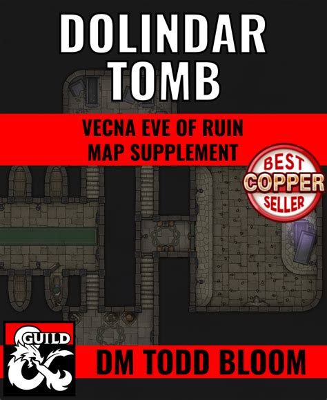 Vecna Eve Of Ruin Ch Dolindar Tomb Map Supplement Dungeon Masters