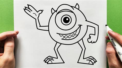 C Mo Dibujar Mike Wazowski De Monsters Inc Dibujo Youtube