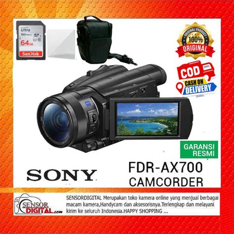 Jual Handycam Sony Fdr Ax K Camcorder Professional Ax Paket