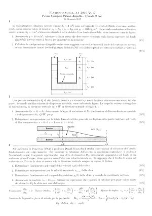 Fluidodinamica Formulario Pagina Formulario Pagina Statica Dei Fluidi