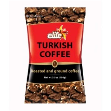 Elite Ground Black Turkish Coffee Kosher Israel Tasty 100gr Aroma Dark Mud Pack Of 3