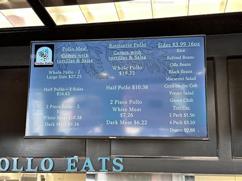 Online Menu Of Pollo Eats Restaurant Castle Rock Colorado 80109 Zmenu