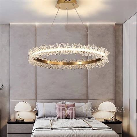 Lampa Kryszta Owa Led Sufitowa Okr G A Ring Yrandol Glamour