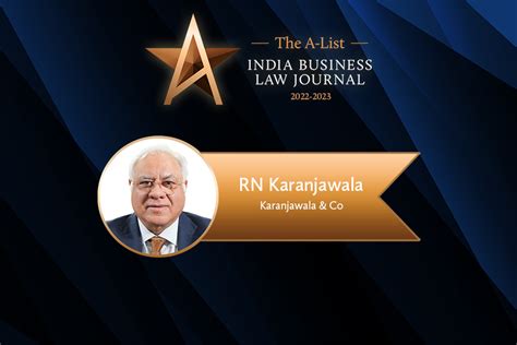 Rn Karanjawala Karanjawala Co New Delhi Lawyer Profile