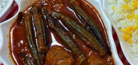 طرز تهیه خورش بامیه با گوشت گوسفندی خورشتی