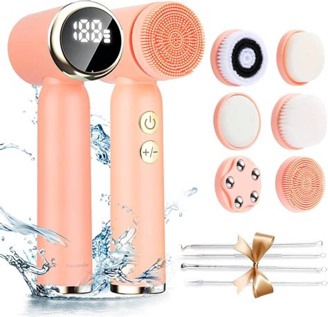 Facial Cleansing Brush Electric Face Spin Cleanser Brushes With 6