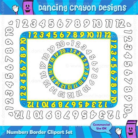 Math Numbers Border Clipart - Clipart Suggest | Clip art, Borders and ...