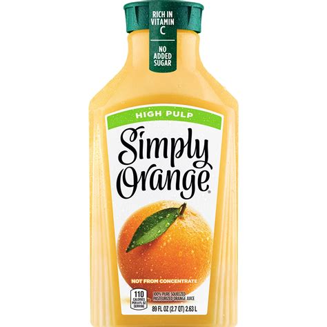 Simply Orange Juice High Pulp Shop Juice At H E B