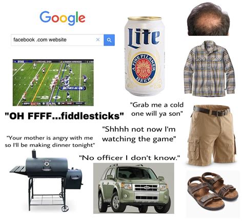 White Dad Born In The 70s Starter Pack R Starterpacks