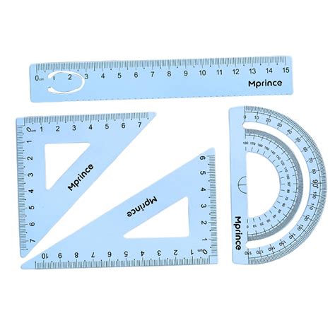 Geometry Math Ruler, Metal Protractor, Ruler, Protractor Office ...