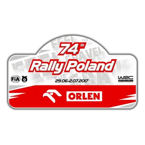 Pegatina Placa Rally De Polonia Pegatinea