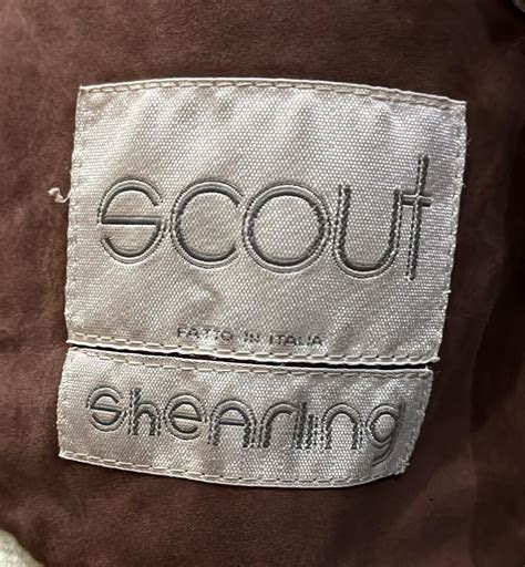 Scout Sheepskin Shearling Used Man Brown Size M Xxm Gem