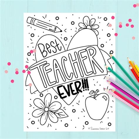 Best Teacher Printable