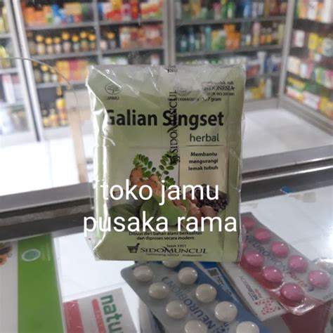 Jual Galian Singset Sidomuncul Isi Sachet Mengurangi Lemak