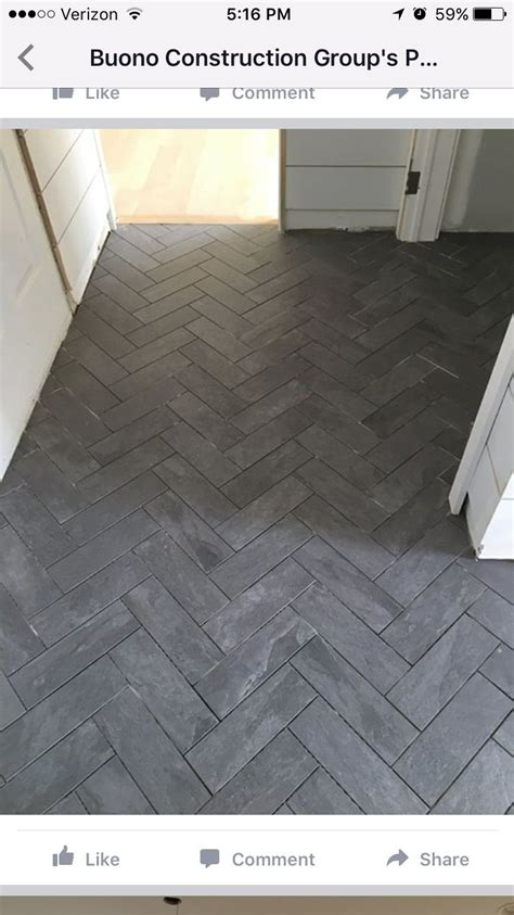 Herringbone Tile Floor Entryway Herringbone Tile Pattern Entry Tile