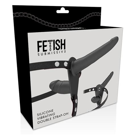 FETISH SUBMISSIVE ARNÉS DOBLE PENETRACIÓN VIBRADOR NEGRO Seductime