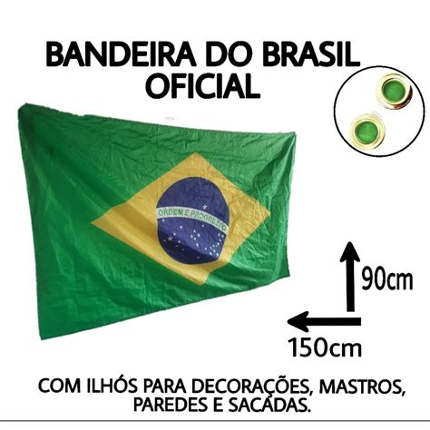 Bandeiras Do Brasil Grandes X Ilh S Mastro Dupla Face Shopee Brasil