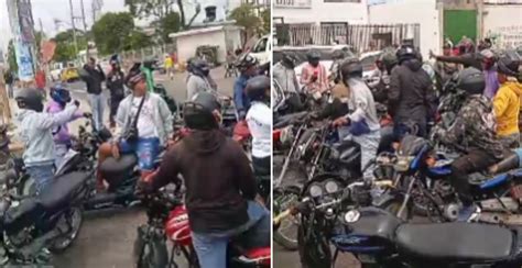 Mototaxistas Protestan Por Las Calles De Riohacha Contra La Medida Que