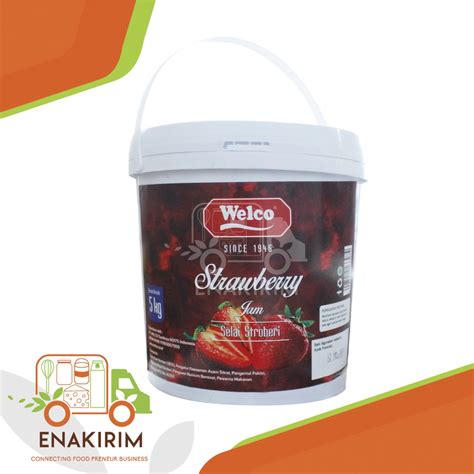 Jual Welco Selai Strawberry 5 Kg Shopee Indonesia