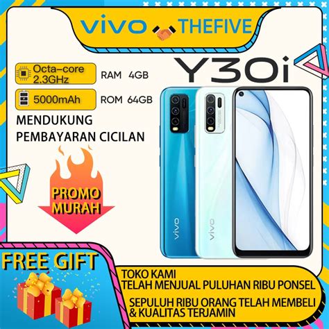 Vivo Y30i Hp 4gb 64gb Garansi Resmi 5000mah 647 Inci Cod Free T