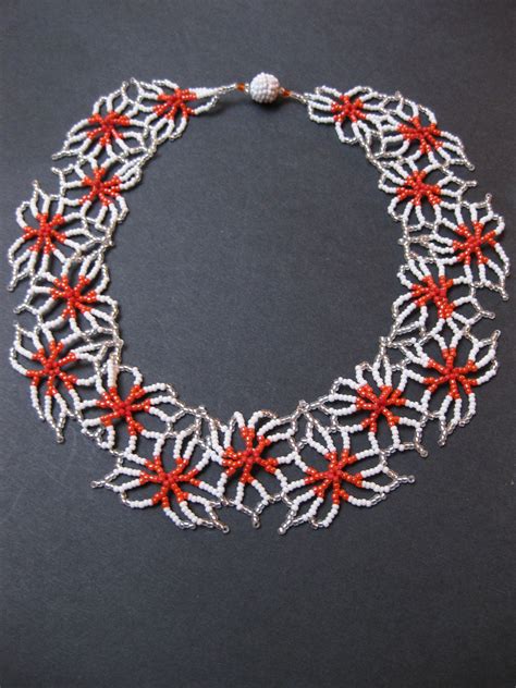 Fleur Necklace Bead Designs Beading Netting Jewelry Patterns