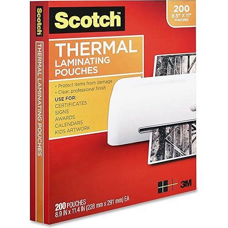 Amazon Nuova Pack Mil Thermal Laminating Pouches X