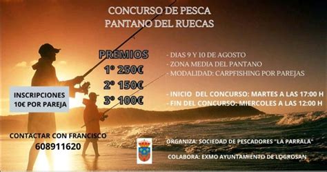 Evento Concurso de pesca agosto 2022 Logrosán Cáceres Cadena Silva