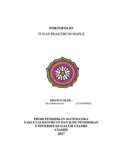 Laporan Praktikum Maple Pdf