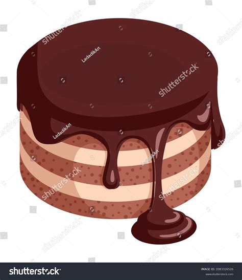 Molten Chocolate Cake Gambar Foto Stok Vektor Shutterstock