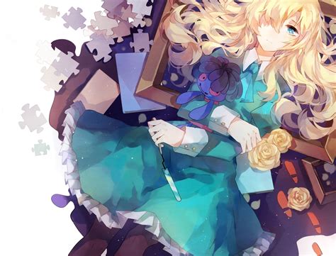 Blonde Hair Blue Eyes Doll Dress Flowers Ib Knife Kury Lys Long Hair Mary Ib Rose