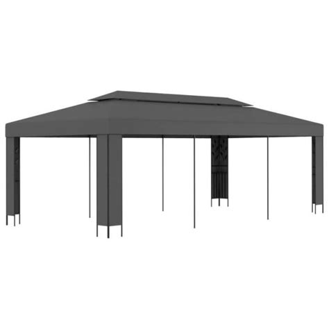 VidaXL Tonnelle Avec Toit Double 3x6 M Anthracite 8719883265131