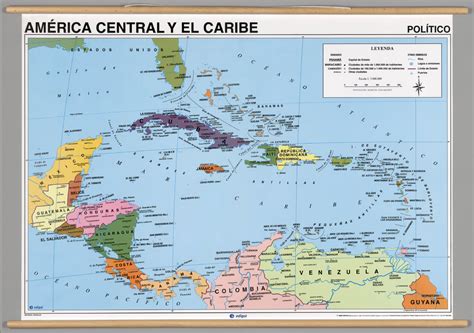 America Central y El Caribe -- Politico. - David Rumsey Historical Map ...