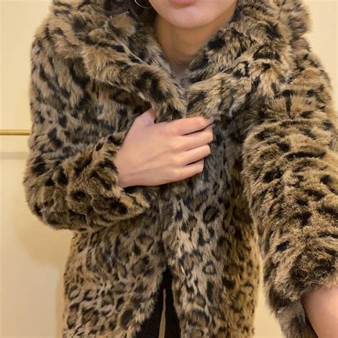 Cheetah Fur Coat ️ Literally So Cute But I Already Depop