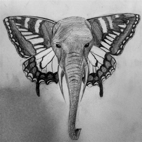 Elephant With Butterfly Wings By Komazanex On Deviantart