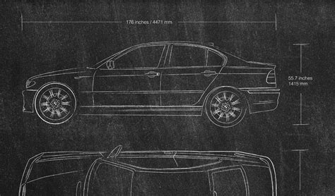 Printed Poster Sedan Automatic Bmw 330i Zhp Bmw Car Art Etsy