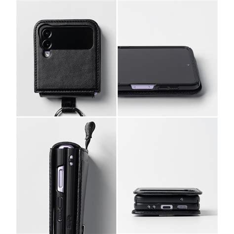 RINGKE SIGNATURE FOLIO GALAXY Z FLIP 4 BLACK Tsampashop