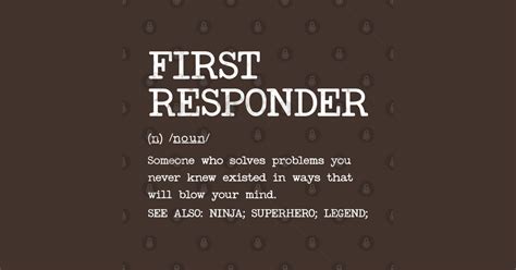 First Responder Definition Design First Responder Posters And Art