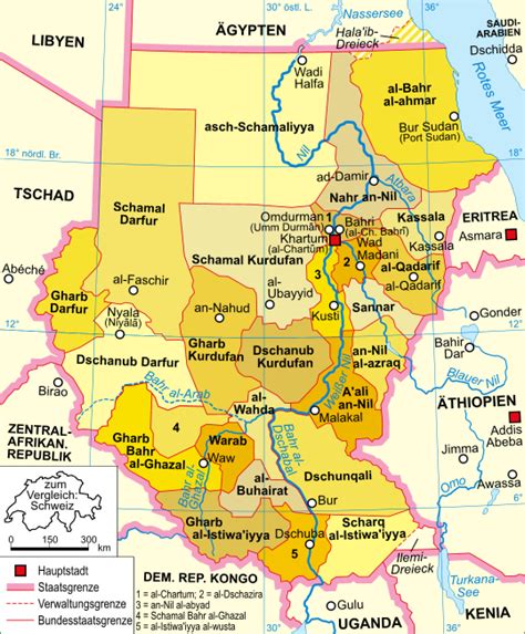 Sudan Political Map