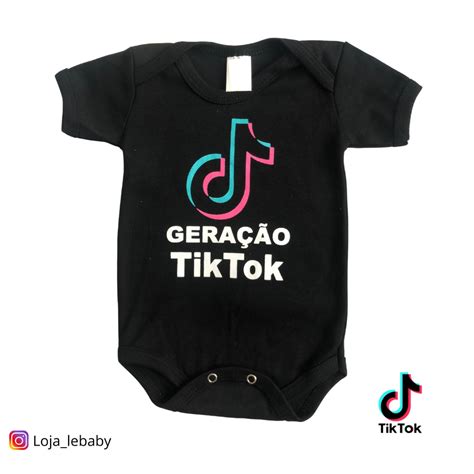 Body Beb Tem Tico Mesversario Tik Tok Shopee Brasil