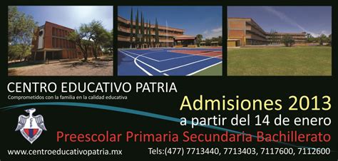 Admisiones Centro Educativo Patria