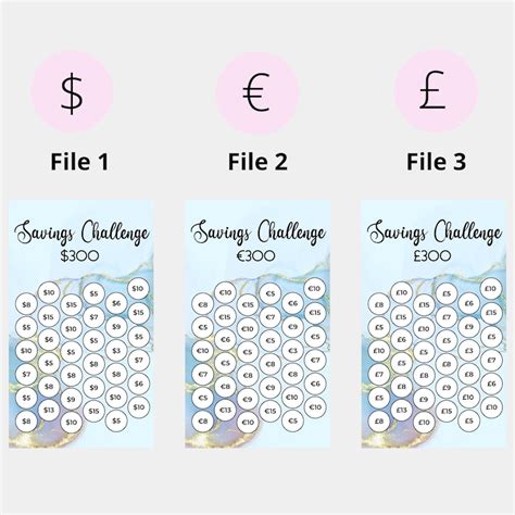 Printable A Savings Challenge Bundle A Cash Envelope Inserts A